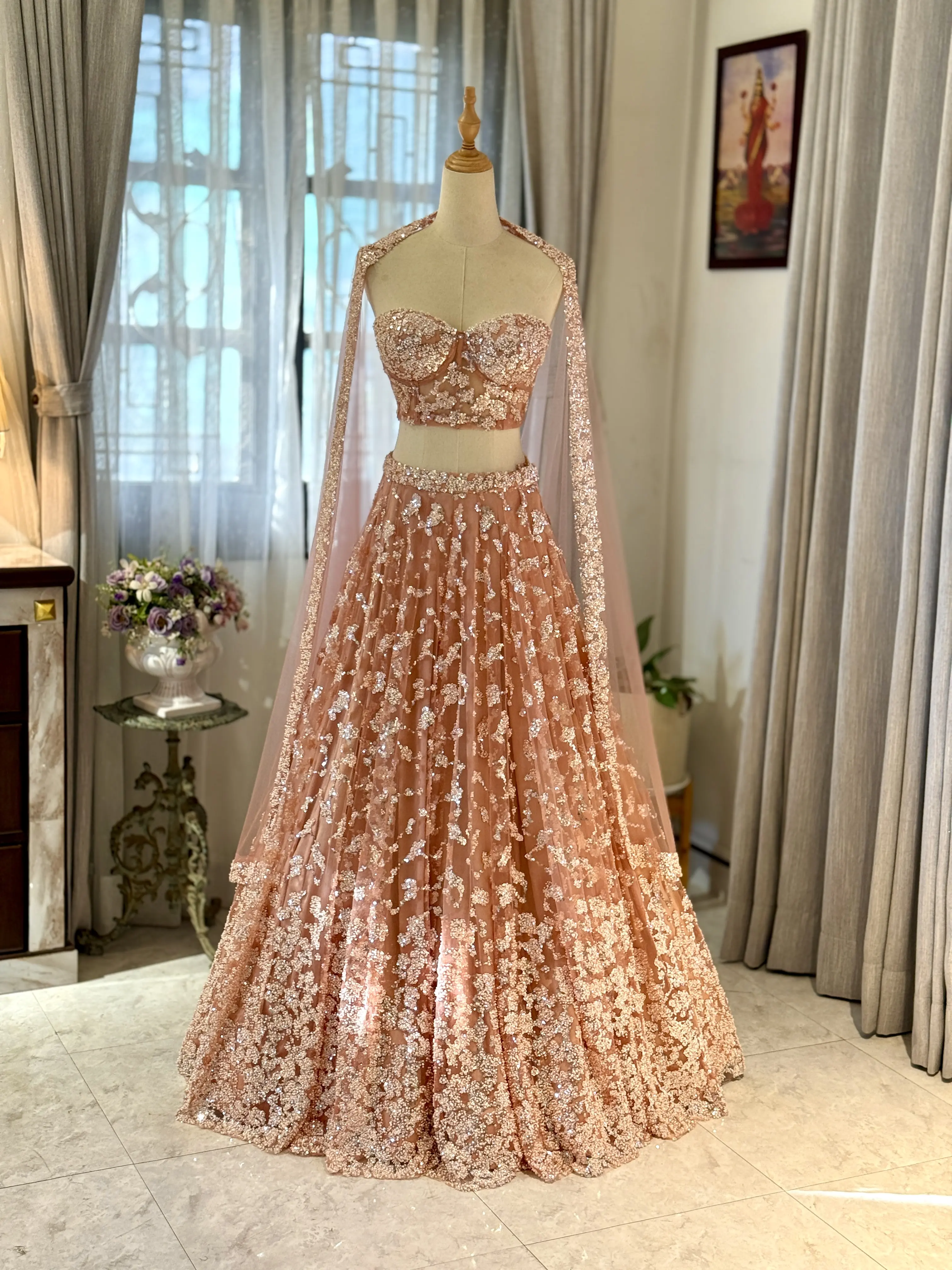Rose Gold Lehenga